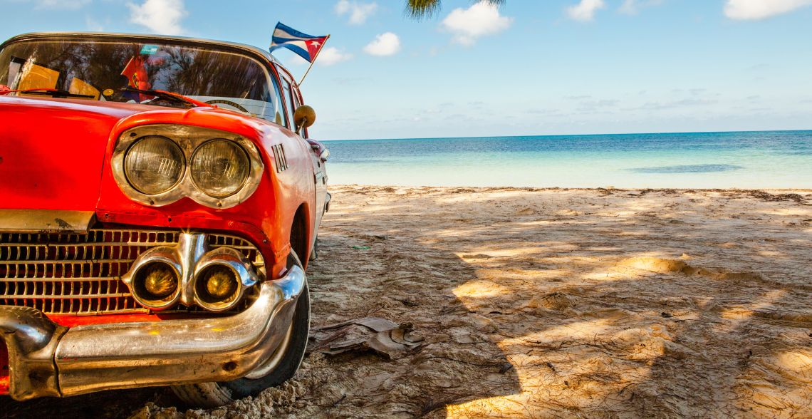 Veterán na pláži, Kuba